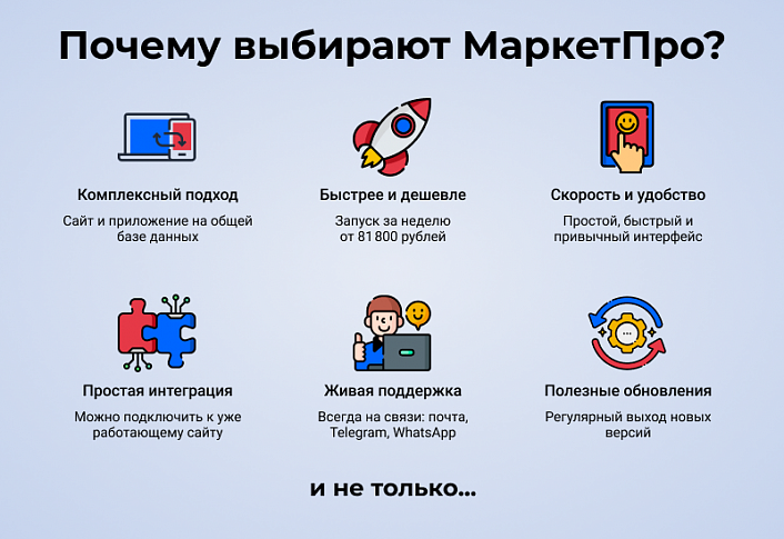 МаркетПро: интернет-магазин и мобильное приложение
