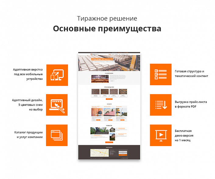Адаптивный сайт производственной фирмы АСПФ