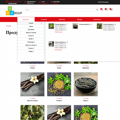 Pvgroup.Food - Интернет магазин специй, продуктов. Начиная со Старта с конструктором дизайна №60161
