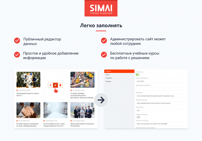 SIMAI-SF4: Сайт муниципального образования-города, поселения, адаптивный с версией для слабовидящих